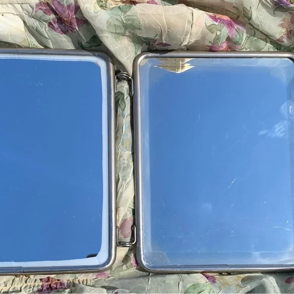 Vintage French Triptych 1950’s Tri-Fold Vanity Barber Mirror - Picture 14 of 17